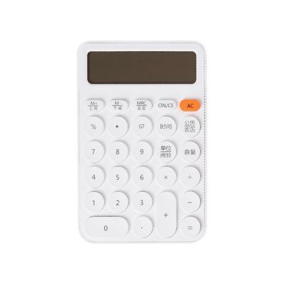 China Office Universal Purpose Gift Calculator 12 Digit Calculator Dual Power Talking Colorful Round Button for sale