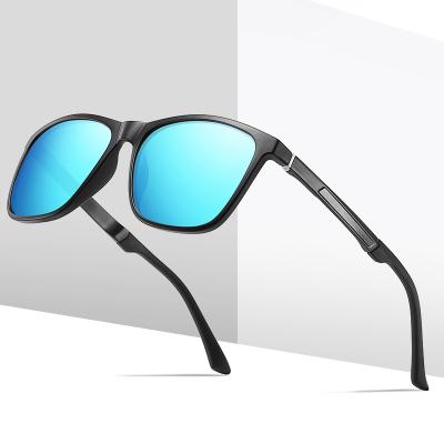 China Fashion TR90 Sunglasses Polarized Sunglasses Men Brand Sun Glass Mirror Coating Custom Eyewear for sale