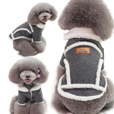 China New Autumn Winter Pet Clothes Viable Warm Wadding Thick Dog Clothes Jacket Pet Clothing for sale