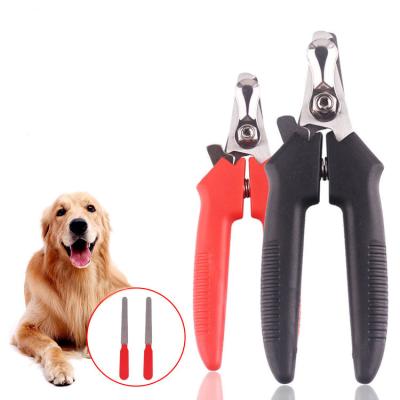 China Stabilized Viable Pet Supplies Nail Scissor Set Pet Nail Clipper With Folder Stainless Steel Cat Dog Sharpener for sale