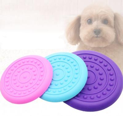 China Effort Dog Flying Discs Large Funny Interactive Dog Lifelike Silicone Soft Training Pet Toy Flying Disc for sale