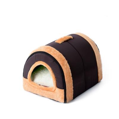 China Wholesale Viable Pet Cage Winter Dog Cat Nest Tunnel Kennel Pet Semi-enclosed Small Cave Room for sale