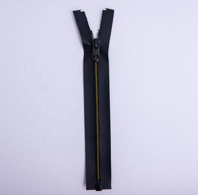 China High Quality Auto Lock Corn Teeth Zipper 5# Open Plastic Waterproof Clothing, Plastic Long Chain Zipper for sale