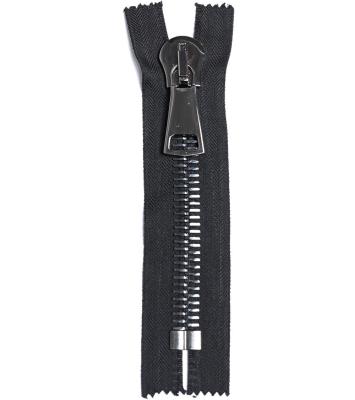 China High Quality Swiss Auto Lock Teeth 30# Corn Y Teeth Pitch Black Metal Big End-End Finished Zipper Zippers Puller For Bags for sale