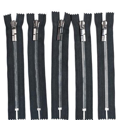 China Manufacturer 20 cm 5 metal zipper open end viable custom clothing backpack two way for bag runners jeans jacket for sale