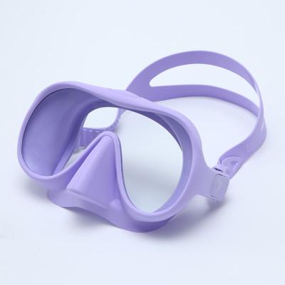 China Spearfishing scuba diving equipment low volume scuba euipment snorkeling mask Frameless oval glass safe water snorkeling mask for sale