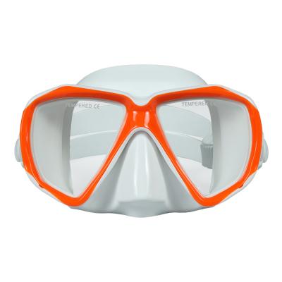 China 4.0mm Toughened Glass Manufacturing Lens Face Snorkel Mask Scuba Diving Free Equipment Swimming Diving Mask Amazon for youngers for sale