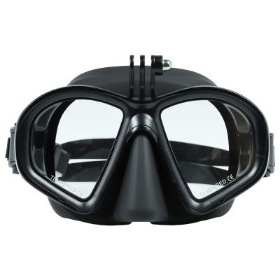 China Adult Hands Free Camera Mount Scuba Freediving Diving Mask for sale