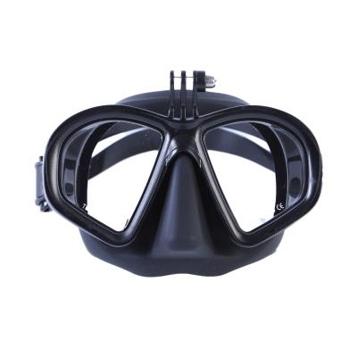 China High Quality Soft Silicone Nose High Quality Teenage Girl Women Men Low Volume Silicone Mask Spearfishing Swimming Glass Diving Gopro Mount Diving Free Mask for sale