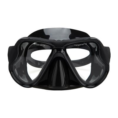 China Fashionable Scuba Diving Snorkeling Silicone Myopia Lens Scuba Breathable Carbon Mask Full Face Mask Plastic Clear Plastic Transparent Face Mask for sale