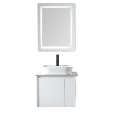 China eco-friendly & water proof & Durable Luxury LED Light Mirror Bathroom Cabinet With Sink For Small Toilet for sale