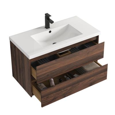 China eco-friendly & water proof & Durable Bathroom Sink With Cabinet And Wall Mount Bathroom Vanity for sale