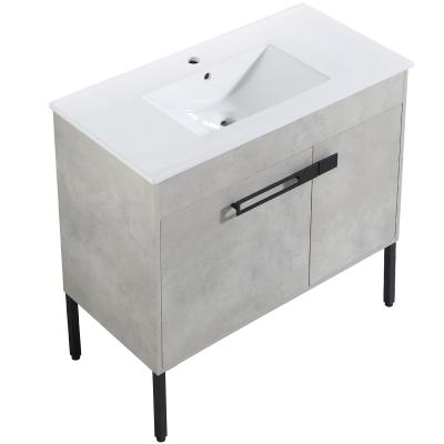 China eco-friendly & water proof & Durable 36 Inch Freestanding Bathroom Vanity With Sink For Small Bathroom for sale