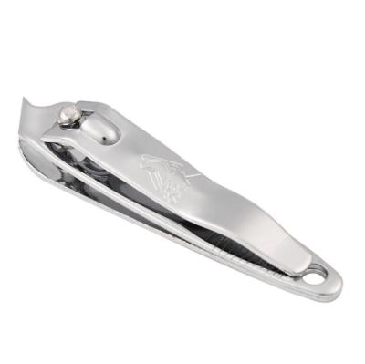 China Convenient Wholesale Quality Stainless Steel Diagonal Texture Press Silver Nail Clippers for sale