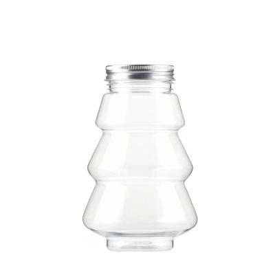 China Plastic Beverage 500ML Juice Bottle Christmas Tree For Christmas Day for sale