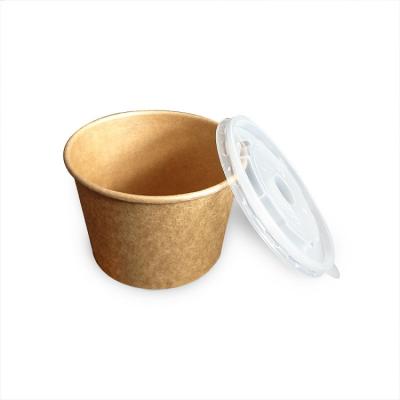 China Disposable Craft 250ml Disposable Paper Cup For Hot Soup With Customized Printing for sale