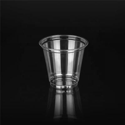 China Disposable Plastic Beverage PET Cup 74mm Diameter 5oz Cold Drinking for sale