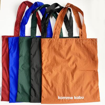 China 100% Nylon Lightweight Promotional Shopping Bag Waterproof Lightweight Totebag for sale