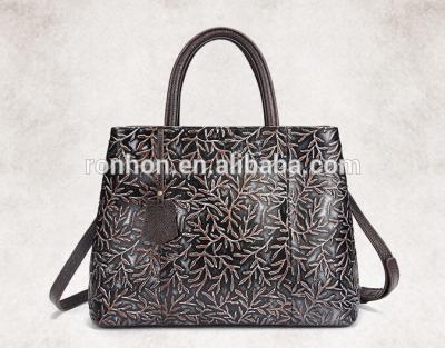 China Vogue Hot Selling Classic Tote Bag Pattern Ladies High Quality Leather Tote Bag for sale