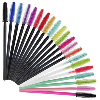 China Mascara Wholesales Private Label Silicone Mascara Brush Red Eyelash Brushes Silicone Mascara Wands for sale