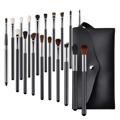 China Angular Blush Shenzhen 19pcs Makeup Brushes Custom Logo Make Up High Quality Synthetic Hair Wooden Eye Brush Style OEM for sale