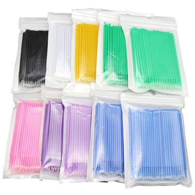 China China factory wholesale disposable eyelash extension micro magic wands for eyelash grafting 100pcs/pack for sale