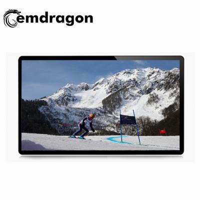 China Indoor Slim Thinner 55 Inch Monitor LCD Display Advertising Display LCD TV Indoor Wall Android Digital Signage Player for sale