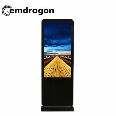 China Indoor Factory Price 43 Inch Vertical Ultra Thin Floor Stand HD Floor Stand LCD Touch Screen Advertising TV Display for sale