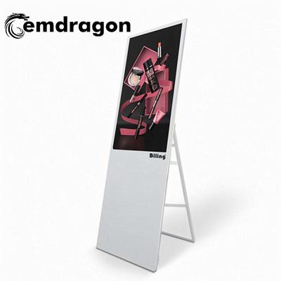 China Indoor Advertising Signage OEM/ODM Advertising Display e Sizes Palisade Portable Display Paper 55 Inch Digital LCD Digital Signage for sale