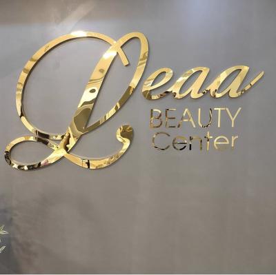 China Buildings Company Name Sign Customized 3d Background Wall Decoration Advertising Acrylic Letters for sale