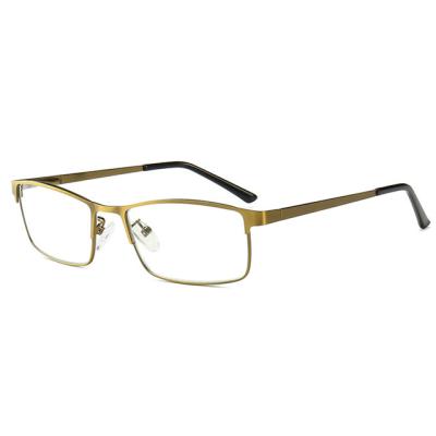 China New Fashion Metal Optical Square Blue Light Reading Glass Blocking Frames Glasses For Men for sale