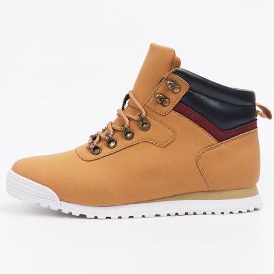 China Round fashion rising outdoor men's flat sneakers high top shoes rejects men's casual boots for sale