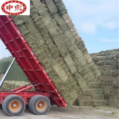 China Dump Trailer Bale Stacker Farm Tractor Hydraulic Transport Dump Tilting Farm Trailer for sale