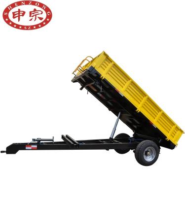 China Truck Trailer Cheapest Price Single Axle Tractor Trailer 3 Ton For Sale for sale