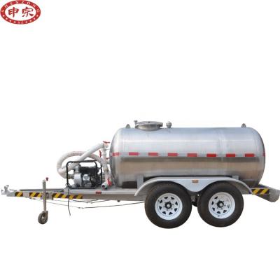 China Other Trailers Stainless Steel Tank Trailer 2.5 CBM Car Water Tank Trailer for sale