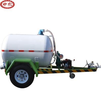 China high quality 1500 liter car transport sewage tank trailer 1409*1000 for sale