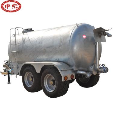 China 10 ton farm water tank tandem trailer truck trailer agriculture transport for sale