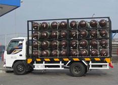 China Type 2 CNG Gas Cylinder Mobile CNG Cascade For Natural Gas Transportation Trailer for sale