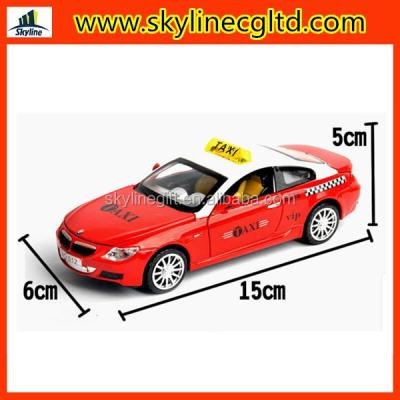 China Wholesale 1:32 Openable Door Customized Diecast Model Taxi Pull Out Car With Light&Music for sale