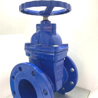 China NRS ANSI DIN3352 F4 F5 Rubber Resilient Seated non-rising Stem Gate Valve DN800mm 900mm HT200 for sale