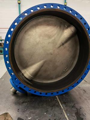 China DN1800 BS EN 593 DI  wormgear Rotork Auma Captop Underground butterfly valve for sale