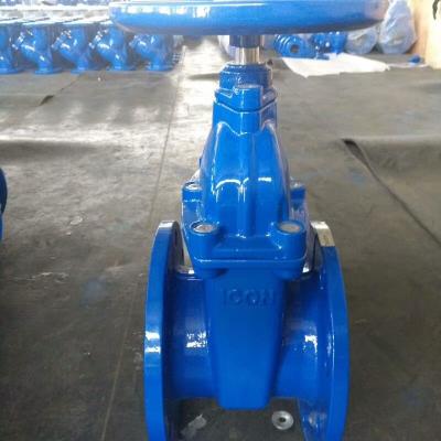 China ANSI DIN Rubber Resilient Seated non-rising Stem Gate Valve for sale