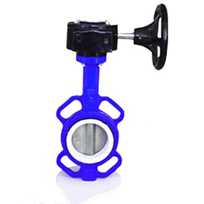 China Metal Lever Cast Iron Body Wafer End Type Dn50 Butterfly Valve for sale