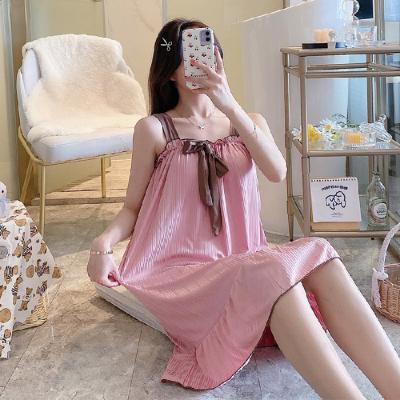 China European and American wholesale girl's lovely color home clothes pajamas loose QUICK DRY pure dress for sale