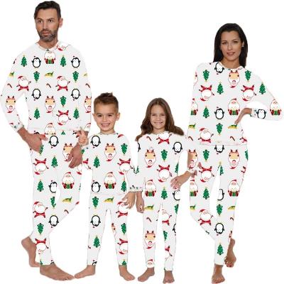 China QUICK DRY Europe and the United States Wholesale Christmas Set Printed Parent-Child Set Apparel Christmas Home Cookies for sale