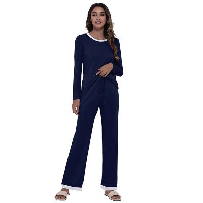 China QUICK DRY Europe and the United States wholesale home leisure set two sets of pajamas women's cotton for pajamas for sale