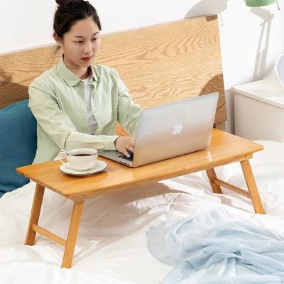 China Foldable Bamboo Laptop Stand Home Use Multifunctional Folded Tea Coffee Table Lapdesk Breakfast Table Computer PC Desk for sale