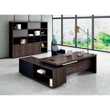 China Wearability Modern Design MDF Boss Office Desk Factory Direct Selling Manager Table Strong Leader Executive Office Desk for sale