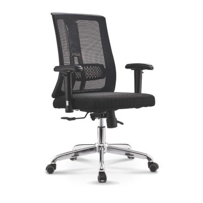 China Manufacturer (Height) Adjustable High Back Boss Office Chair Adjust Ergonomic Armrest Back Support Mesh Office Chair Black for sale