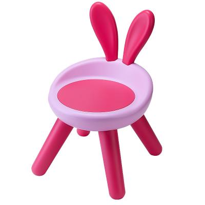 China Bunny Ears Cartoon Children Chair Modern Plastic Rabbit Kids Chair With Music School Kindergarten Healthy Stool for sale